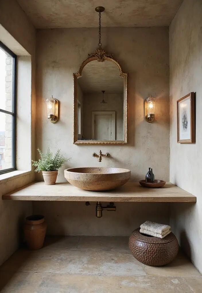 30+ Bathroom Sink Ideas That Upgrade Your Look 13 30+ Bathroom Sink Ideas That Upgrade Your Look - 13. Artistic Sinks as Focal Points