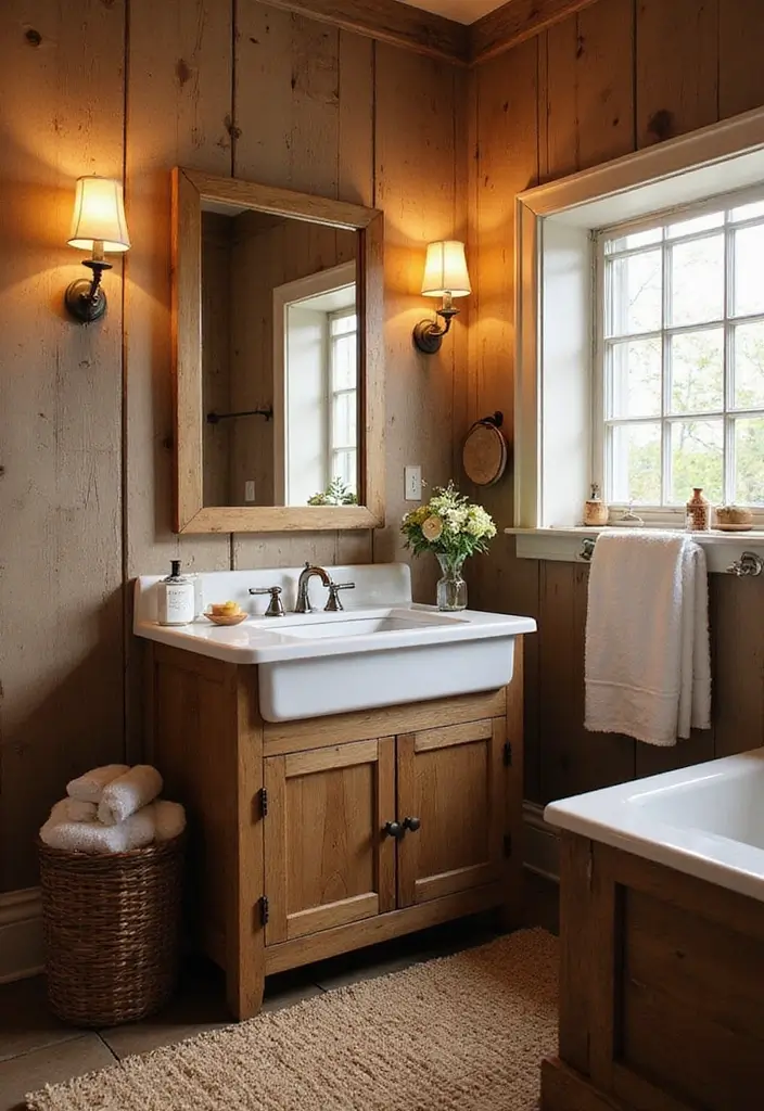 30+ Bathroom Sink Ideas That Upgrade Your Look 19 30+ Bathroom Sink Ideas That Upgrade Your Look - 19. Farmhouse Apron Sinks
