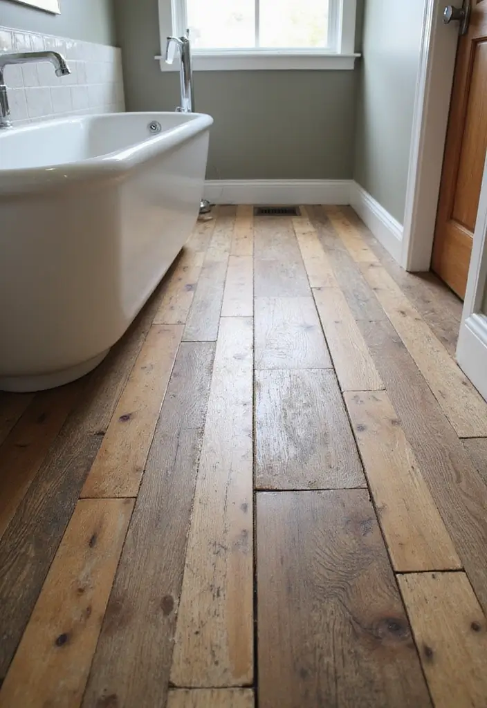 30+ Bathroom Tile Ideas for a Stunning Look 1 30+ Bathroom Tile Ideas for a Stunning Look - 1. Reclaimed Wood Tiles