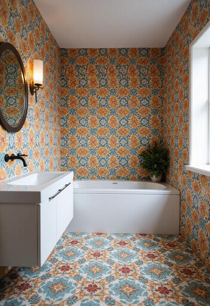 30+ Bathroom Tile Ideas for a Stunning Look 10 30+ Bathroom Tile Ideas for a Stunning Look - 10. Cement Tiles