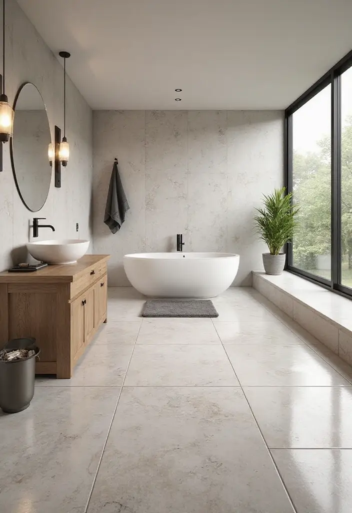 30+ Bathroom Tile Ideas for a Stunning Look 13 30+ Bathroom Tile Ideas for a Stunning Look - 13. Vinyl Tiles