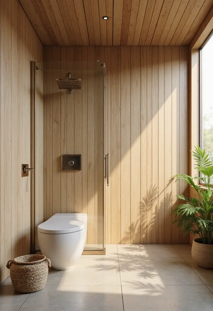 30+ Bathroom Tile Ideas for a Stunning Look 2 30+ Bathroom Tile Ideas for a Stunning Look - 2. Bamboo Tiles