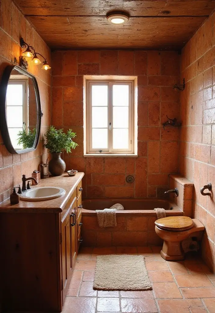 30+ Bathroom Tile Ideas for a Stunning Look 22 30+ Bathroom Tile Ideas for a Stunning Look - 22. Saltillo Tiles