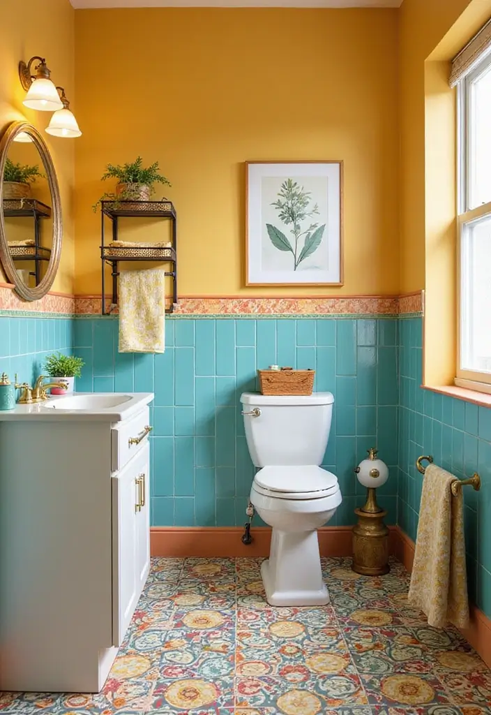 30+ Bathroom Tile Ideas for a Stunning Look 9 30+ Bathroom Tile Ideas for a Stunning Look - 9. Linoleum Tiles