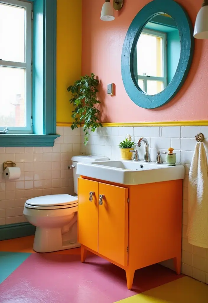 30+ Bathroom Trends You’ll Want to Try This Year - 14. Colorful Fixtures