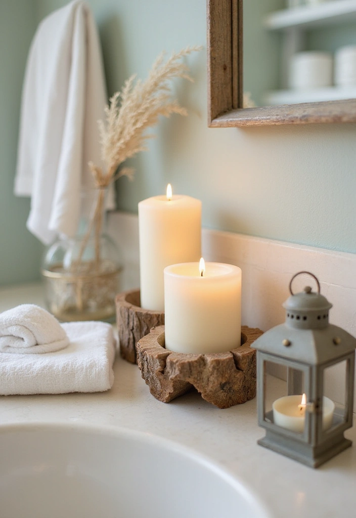 30+ Beach Theme Bathroom Ideas for a Coastal Vibe 14 30+ Beach Theme Bathroom Ideas for a Coastal Vibe - 14. Beachy Scented Candles