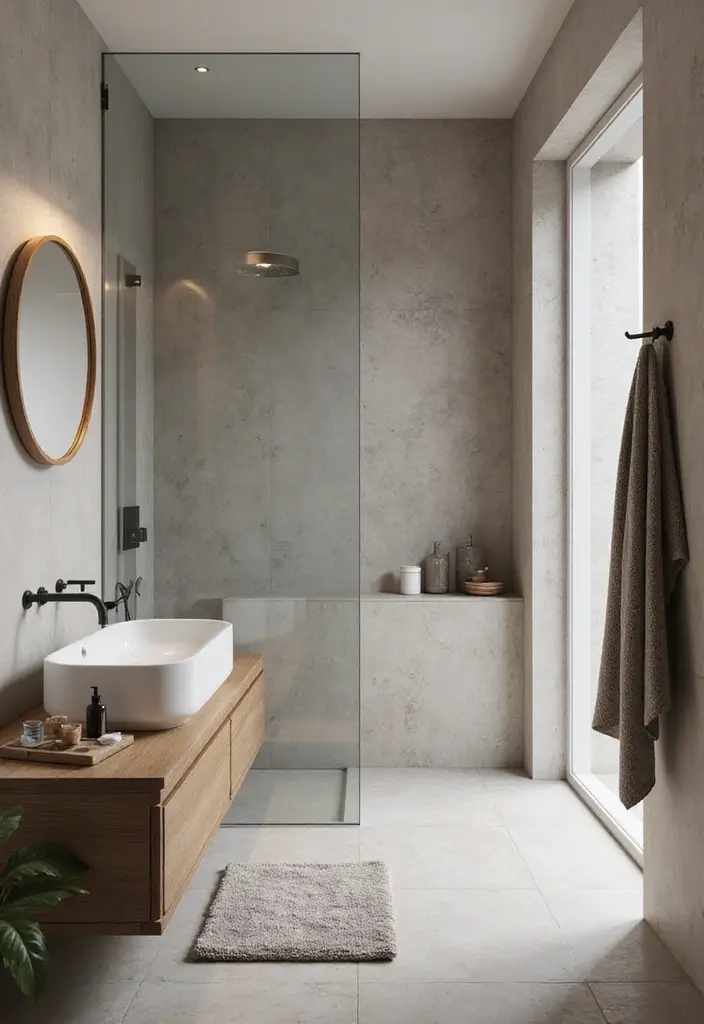 30+ Best Bathroom Designs That Never Go Out of Style 14 30+ Best Bathroom Designs That Never Go Out of Style - 14. Textural Contrast
