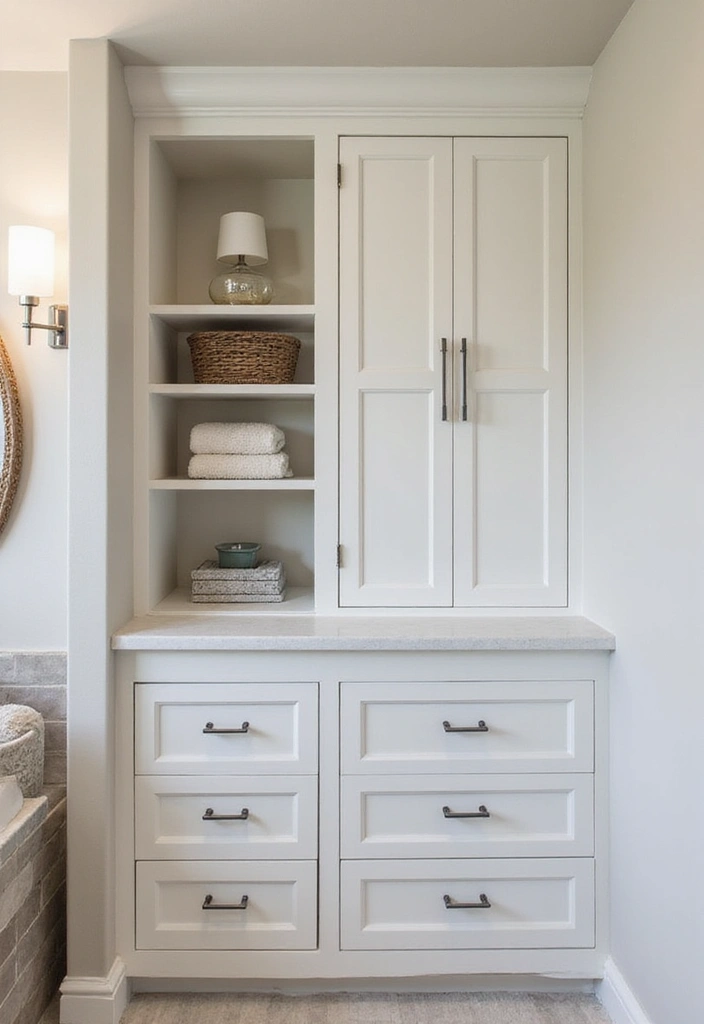 30+ Best Bathroom Designs That Never Go Out of Style 15 30+ Best Bathroom Designs That Never Go Out of Style - 15. Custom Built-Ins