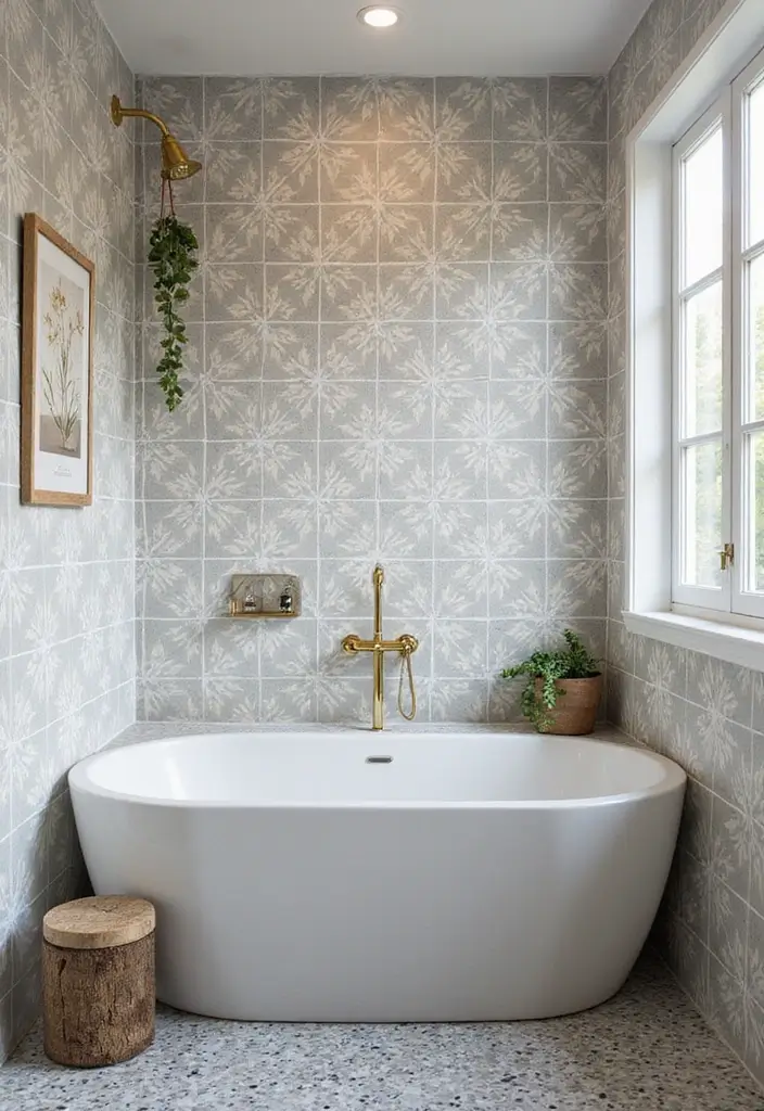 30+ Best Bathroom Designs That Never Go Out of Style 17 30+ Best Bathroom Designs That Never Go Out of Style - 17. Unique Tile Patterns