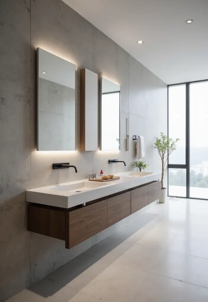 30+ Best Bathroom Designs That Never Go Out of Style 19 30+ Best Bathroom Designs That Never Go Out of Style - 19. Floating Vanities
