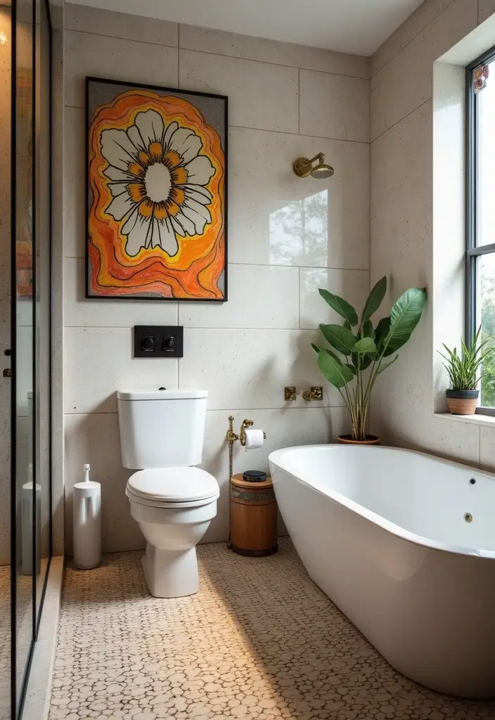 30+ Best Bathroom Designs That Never Go Out of Style 20 30+ Best Bathroom Designs That Never Go Out of Style - 20. Artistic Touches