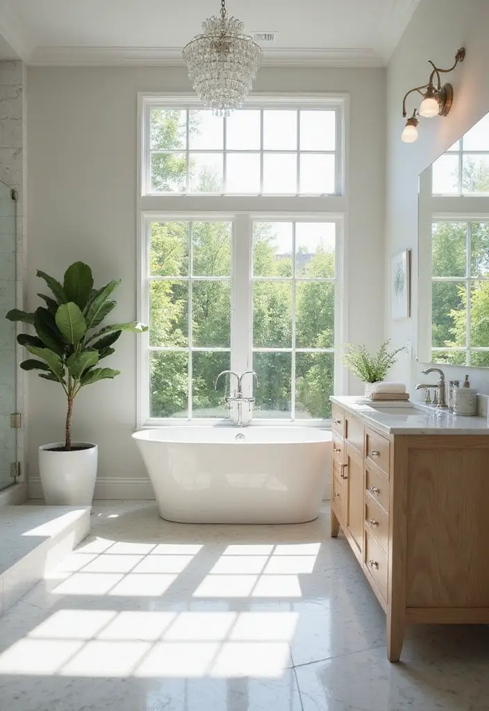 30+ Best Bathroom Designs That Never Go Out of Style 22 30+ Best Bathroom Designs That Never Go Out of Style - 22. Natural Light Emphasis