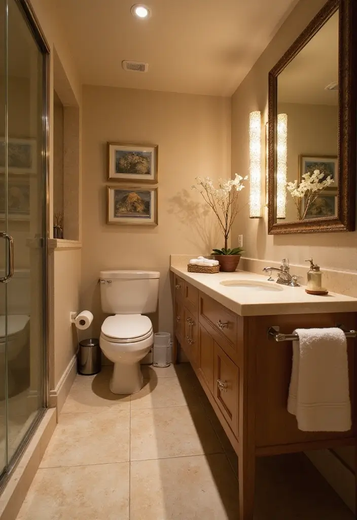 30+ Best Bathroom Designs That Never Go Out of Style 24 30+ Best Bathroom Designs That Never Go Out of Style - 24. Layered Lighting