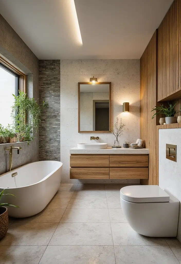 30+ Best Bathroom Designs That Never Go Out of Style 26 30+ Best Bathroom Designs That Never Go Out of Style - 26. Eco-Friendly Materials