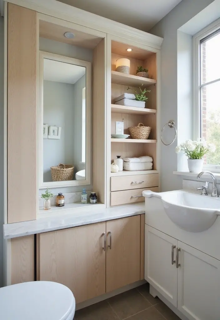 30+ Best Bathroom Designs That Never Go Out of Style 27 30+ Best Bathroom Designs That Never Go Out of Style - 27. Creative Storage Solutions