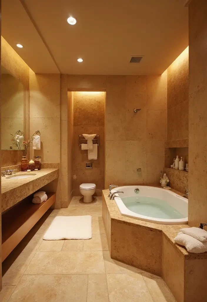 30+ Best Bathroom Designs That Never Go Out of Style 4 30+ Best Bathroom Designs That Never Go Out of Style - 4. Luxe Spa Experience
