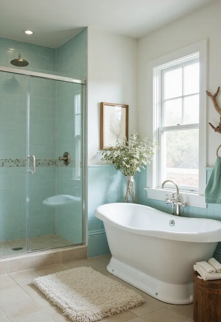 30+ Best Bathroom Designs That Never Go Out of Style 6 30+ Best Bathroom Designs That Never Go Out of Style - 6. Coastal Escape