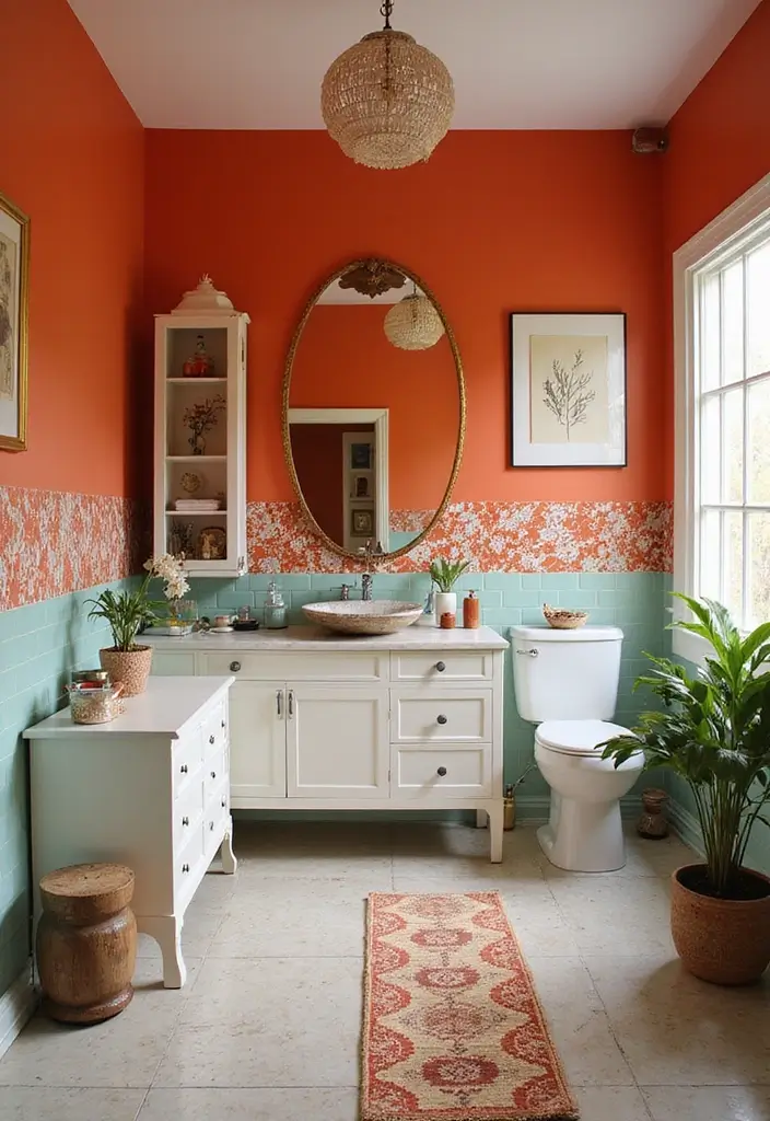 30+ Best Bathroom Designs That Never Go Out of Style 7 30+ Best Bathroom Designs That Never Go Out of Style - 7. Bold Color Pops