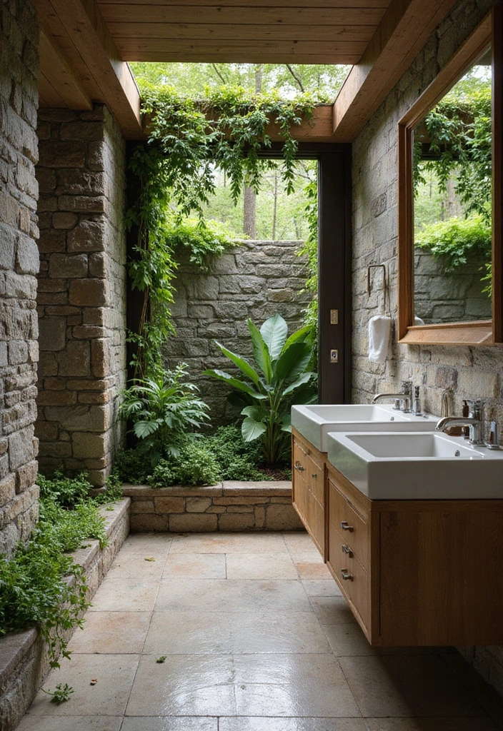 30+ Best Bathroom Designs That Never Go Out of Style 8 30+ Best Bathroom Designs That Never Go Out of Style - 8. Nature-Inspired Retreat