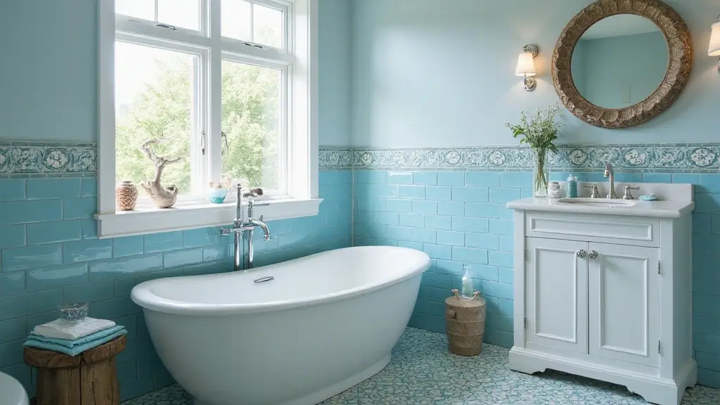 30+ Blue Tile Bathroom Ideas for a Fresh Vibe