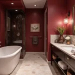 30+ Burgundy Bathroom Ideas That Add Drama
