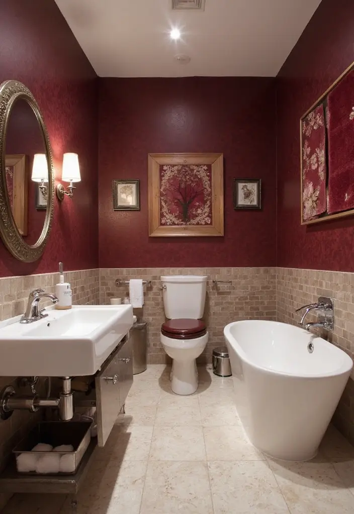 30+ Burgundy Bathroom Ideas That Add Drama 31 30+ Burgundy Bathroom Ideas That Add Drama - Conclusion
