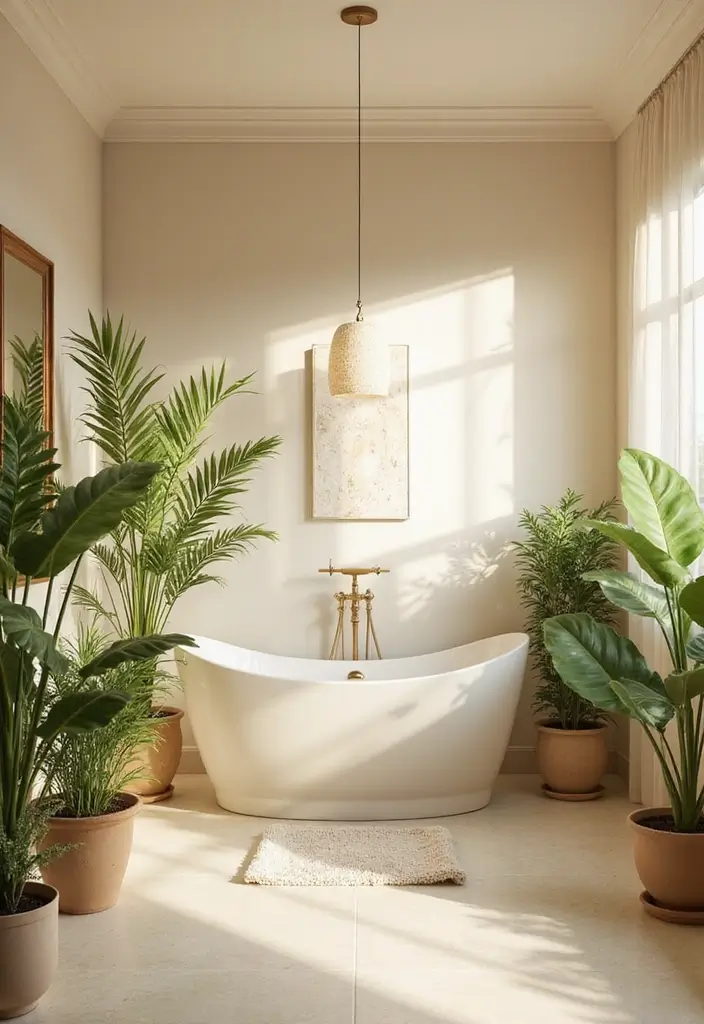 30+ Cream Bathroom Ideas That Feel Soft and Elegant - 8. Spa-like Cream Retreats