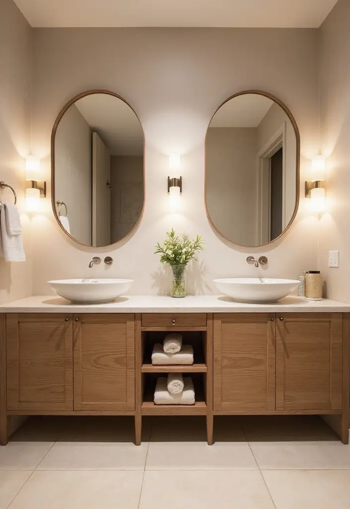 30+ Double Vanity Bathroom Ideas That Are Both Practical and Chic - 12. Calming Neutral Tones