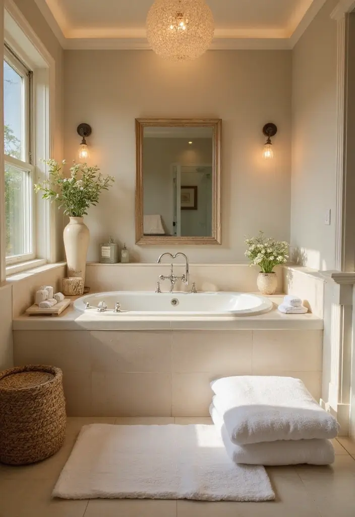 30+ Forest Bathroom Ideas That Bring Nature Indoors - 11. Spa-Like Atmosphere