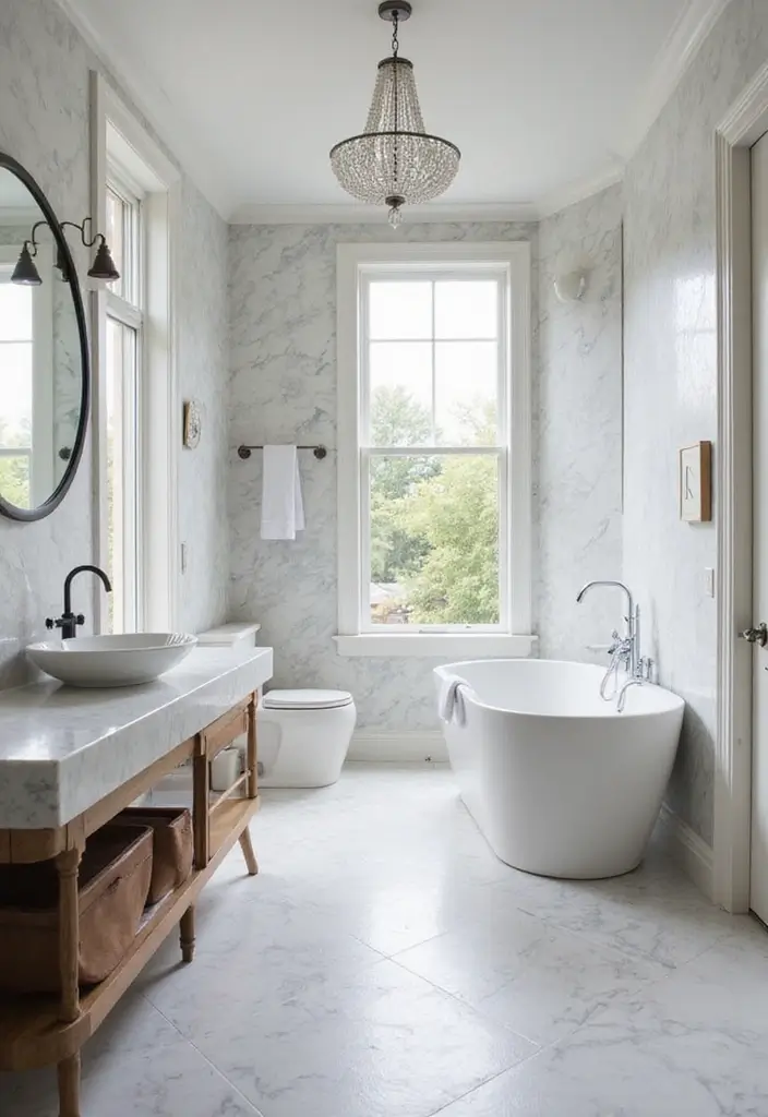 30+ Marble Tile Bathroom Ideas That Feel Luxurious 29 30+ Marble Tile Bathroom Ideas That Feel Luxurious - 29. Personalized Marble Touches