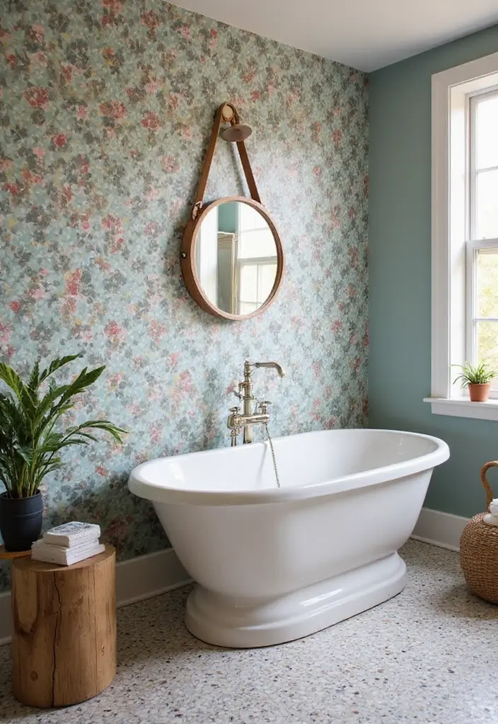 30+ Mediterranean Bathroom Design Ideas You’ll Love 21 30+ Mediterranean Bathroom Design Ideas You’ll Love - 21. Unique Tile Patterns