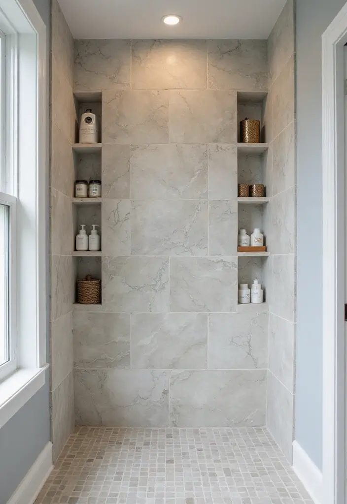 30+ Mediterranean Bathroom Design Ideas You’ll Love 25 30+ Mediterranean Bathroom Design Ideas You’ll Love - 25. Elegant Shower Nooks