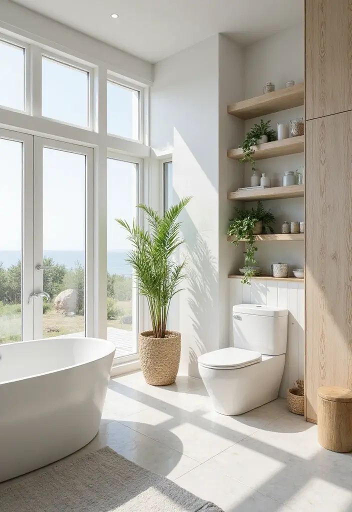 30+ Mediterranean Bathroom Design Ideas You’ll Love 6 30+ Mediterranean Bathroom Design Ideas You’ll Love - 6. Light and Airy Spaces