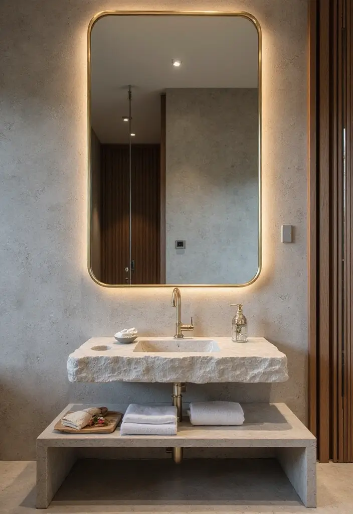30+ Powder Bathroom Ideas That Impress Guests 13 30+ Powder Bathroom Ideas That Impress Guests - 13. Unique Sink Designs