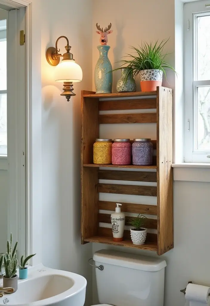 30+ Quirky Bathroom Ideas That Make You Smile 13 30+ Quirky Bathroom Ideas That Make You Smile - 13. Upcycled Decor