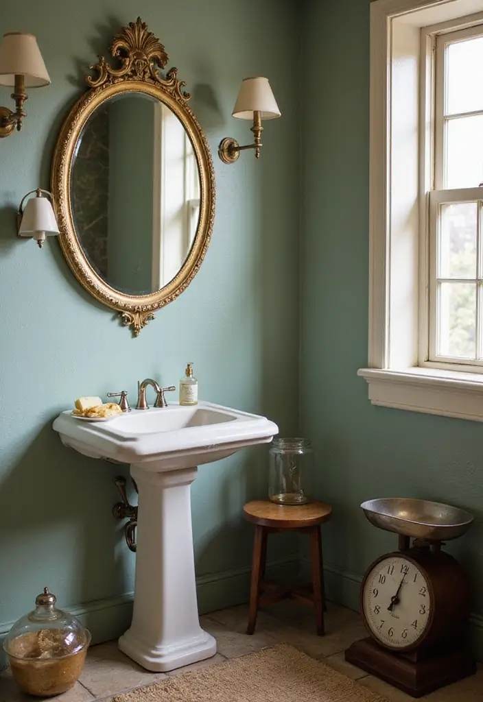 30+ Quirky Bathroom Ideas That Make You Smile 16 30+ Quirky Bathroom Ideas That Make You Smile - 16. Vintage Finds