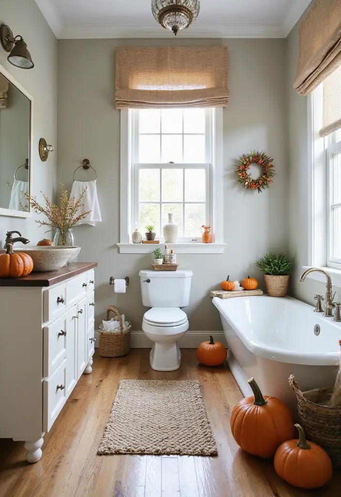 30+ Quirky Bathroom Ideas That Make You Smile 28 30+ Quirky Bathroom Ideas That Make You Smile - 28. Seasonal Decor Touches