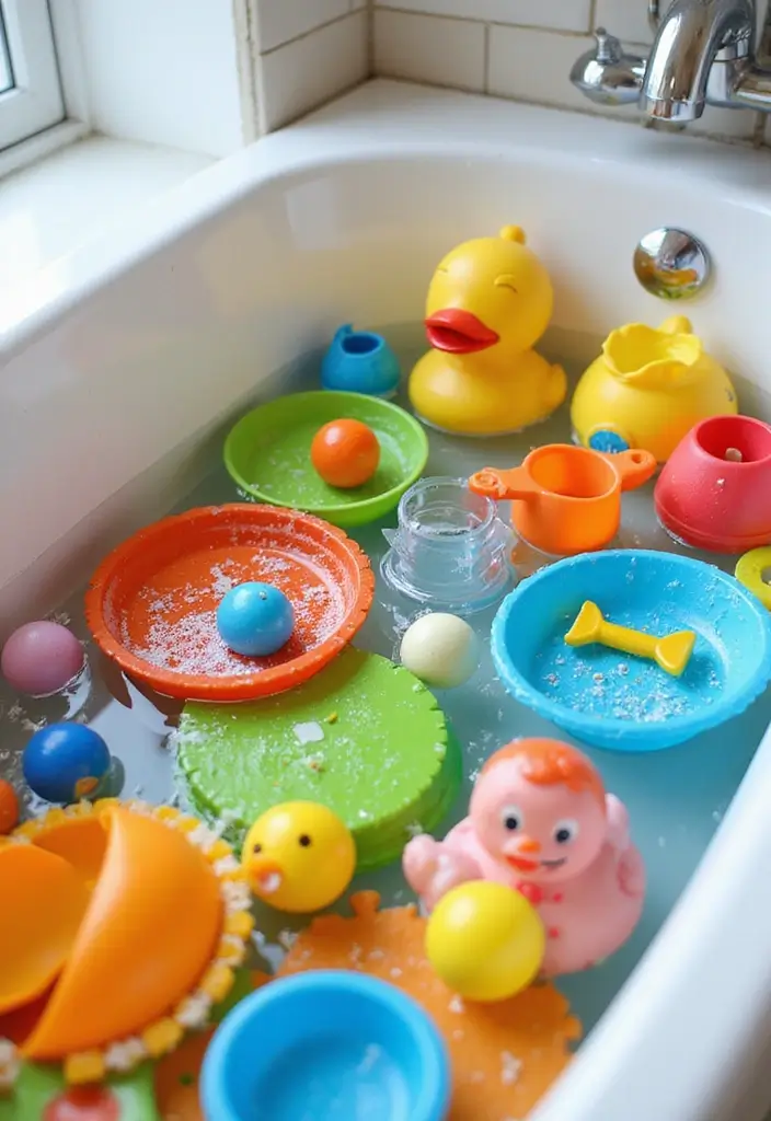 30+ Quirky Bathroom Ideas That Make You Smile 30 30+ Quirky Bathroom Ideas That Make You Smile - 30. Fun Bath Time Games