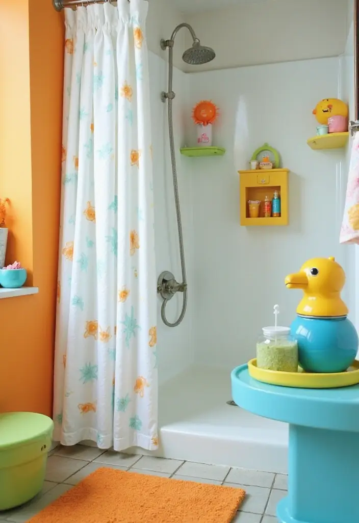 30+ Quirky Bathroom Ideas That Make You Smile 8 30+ Quirky Bathroom Ideas That Make You Smile - 8. Fun Shower Accessories