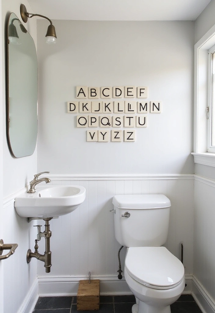 30+ Small Bathroom Tile Ideas That Look Spacious 25 30+ Small Bathroom Tile Ideas That Look Spacious - 25. Customizable Alphabet Tiles
