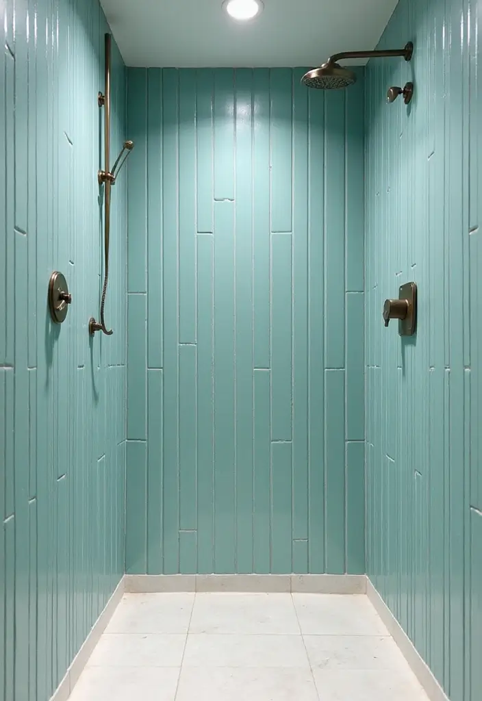 30+ Small Bathroom Tile Ideas That Look Spacious 3 30+ Small Bathroom Tile Ideas That Look Spacious - 3. Vertical Tiles