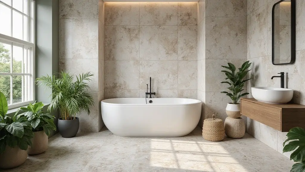 30+ Small Bathroom Tile Ideas That Look Spacious