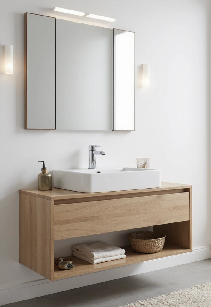 30+ Tiny Half Bathroom Ideas That Make a Big Impact 1 30+ Tiny Half Bathroom Ideas That Make a Big Impact - 1. Floating Vanities for a Sleek Look