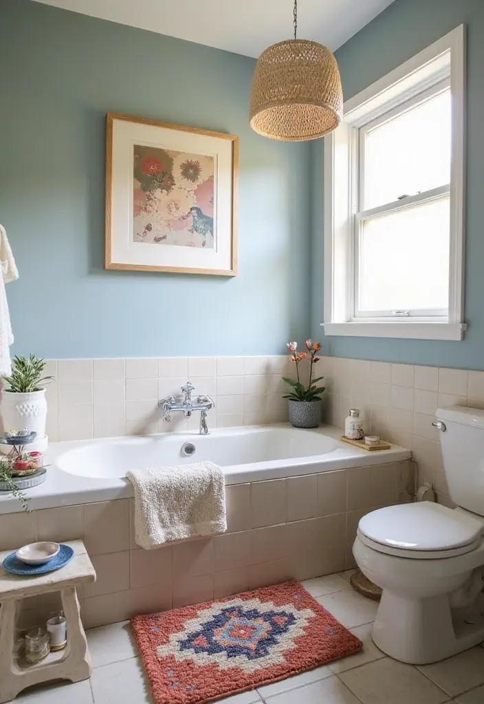 30+ Tiny Half Bathroom Ideas That Make a Big Impact 20 30+ Tiny Half Bathroom Ideas That Make a Big Impact - 20. Creative Bath Mats and Rugs
