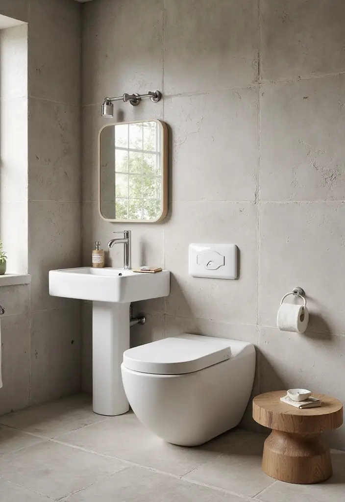 30+ Tiny Half Bathroom Ideas That Make a Big Impact 27 30+ Tiny Half Bathroom Ideas That Make a Big Impact - 27. Eco-Friendly Features