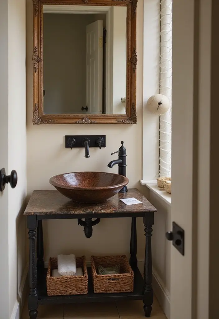 30+ Tiny Half Bathroom Ideas That Make a Big Impact 5 30+ Tiny Half Bathroom Ideas That Make a Big Impact - 5. Stylish Sink Solutions
