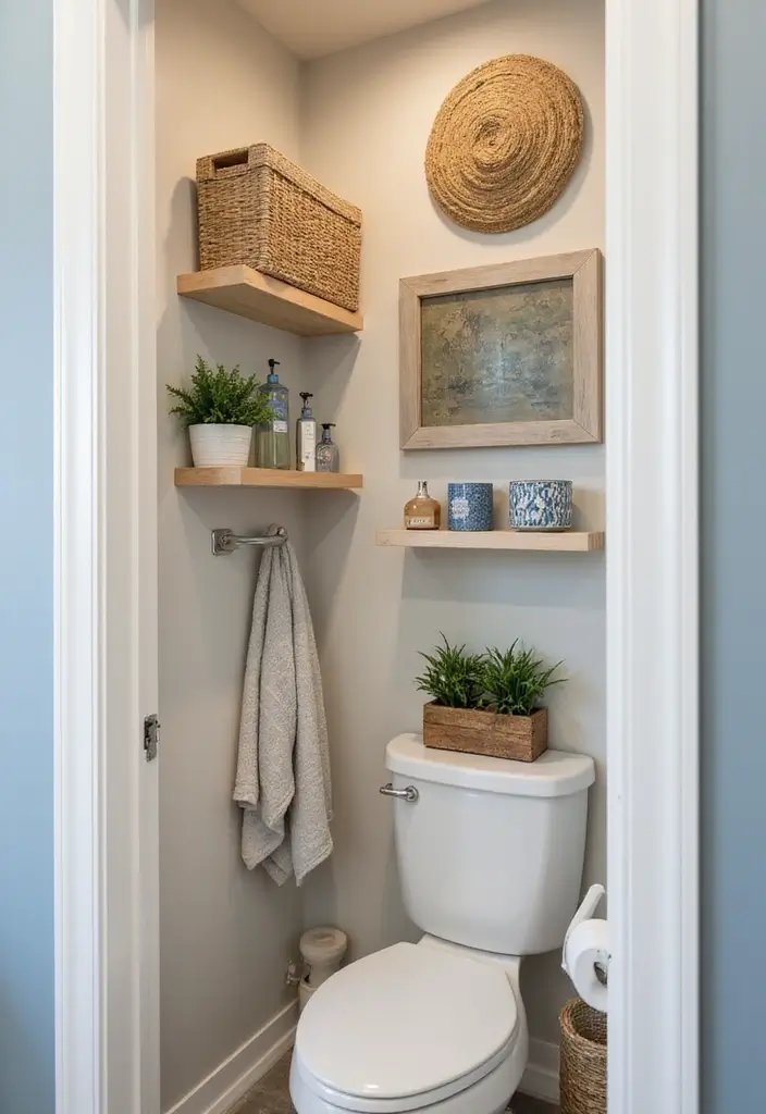 30+ Tiny Half Bathroom Ideas That Make a Big Impact 6 30+ Tiny Half Bathroom Ideas That Make a Big Impact - 6. Use of Vertical Space