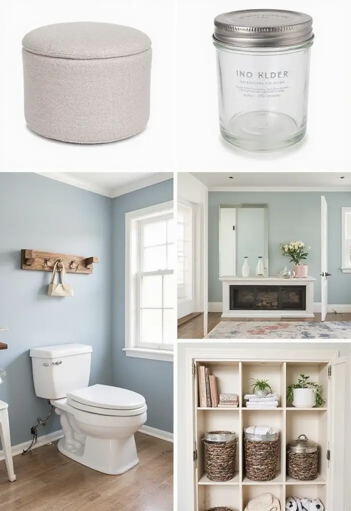 30+ Tiny Half Bathroom Ideas That Make a Big Impact 9 30+ Tiny Half Bathroom Ideas That Make a Big Impact - 9. Multi-functional Accessories