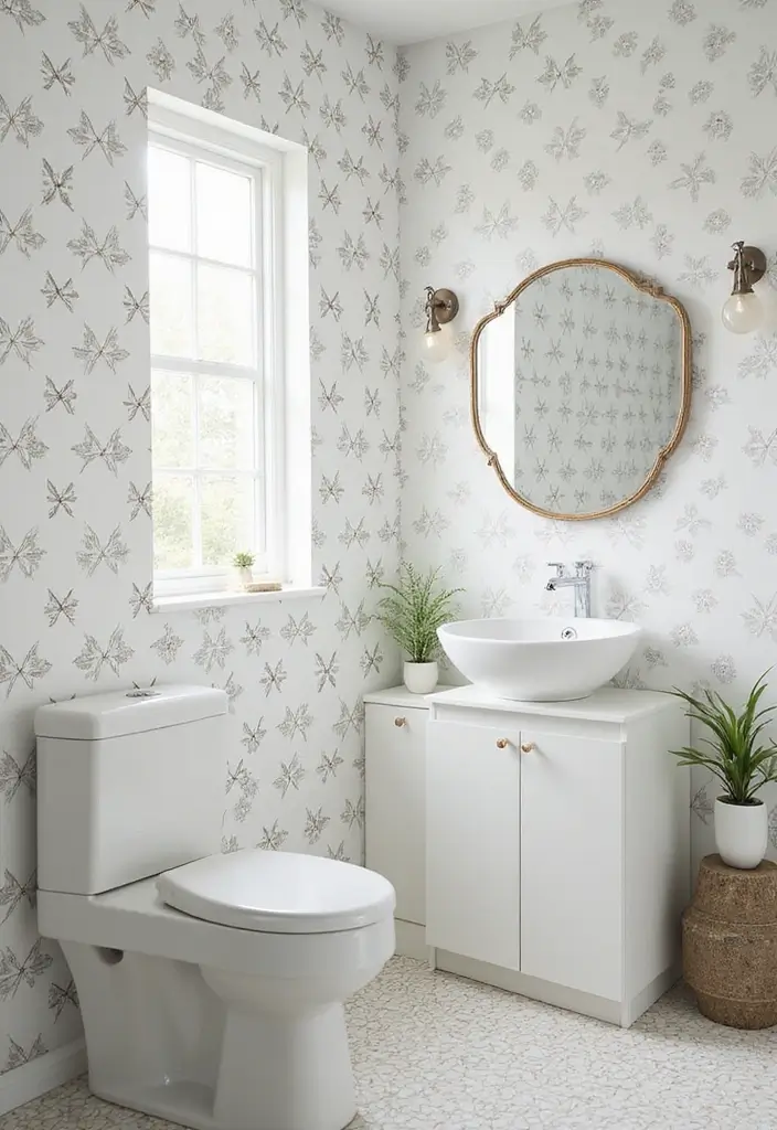 30+ Wallpaper Bathroom Ideas That Instantly Upgrade Your Space 24 30+ Wallpaper Bathroom Ideas That Instantly Upgrade Your Space - 24. Customizable Peel and Stick Options