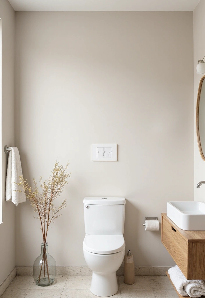 30+ Wallpaper Bathroom Ideas That Instantly Upgrade Your Space 6 30+ Wallpaper Bathroom Ideas That Instantly Upgrade Your Space - 6. Understated Neutrals for a Calm Retreat